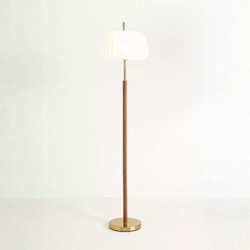 CEDUNA FLOOR LAMP WITH WOOD ACCENT
