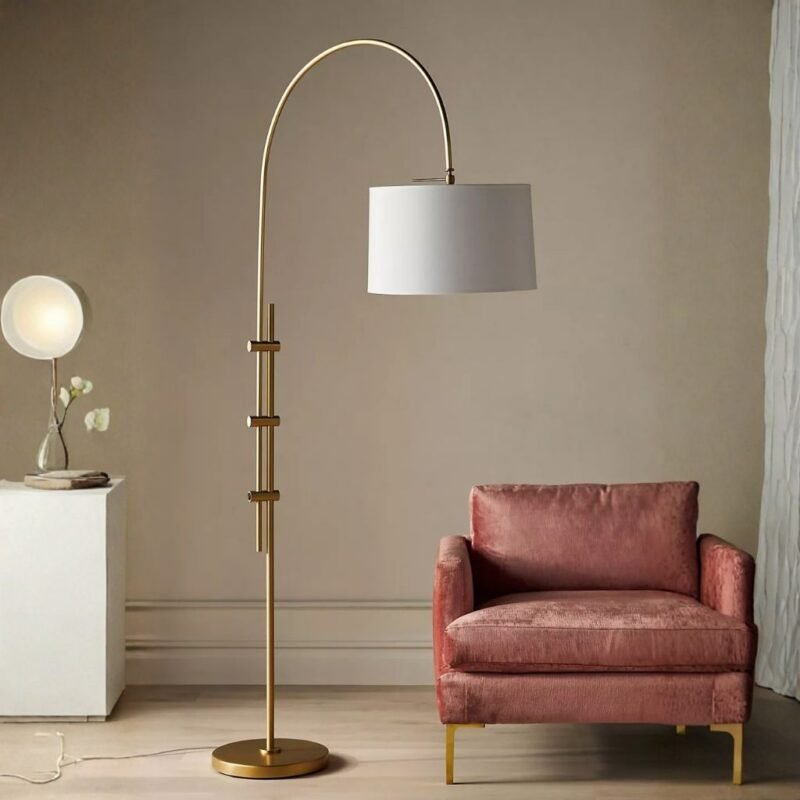 REGINA ANDREW FLOOR LAMP WITH OVERARCHING DESIGN