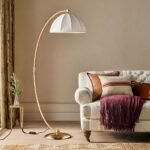 MONTAGUE OVERARCHING FLOOR LAMP WITH METAL FRAME