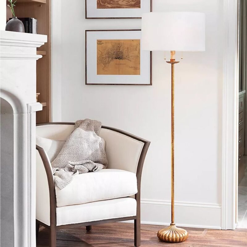 REGINA ANDREW CLOVE STEM FLOOR LAMP WITH METAL FRAME