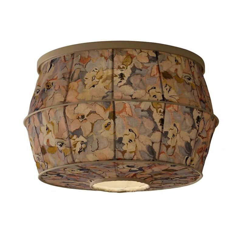 TULIP PURPLE COTTON MAGNETIC SLIP SHADE WITH HAND STITCHED GEM DETAIL