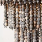DECORATIVE BEADED CHANDELIER LIGHT