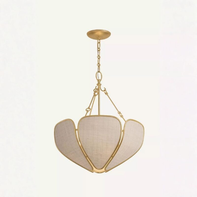 HUDSON VALLEY LIGHTING GOLD LEAF WOVEN SAGURAN PENDANT