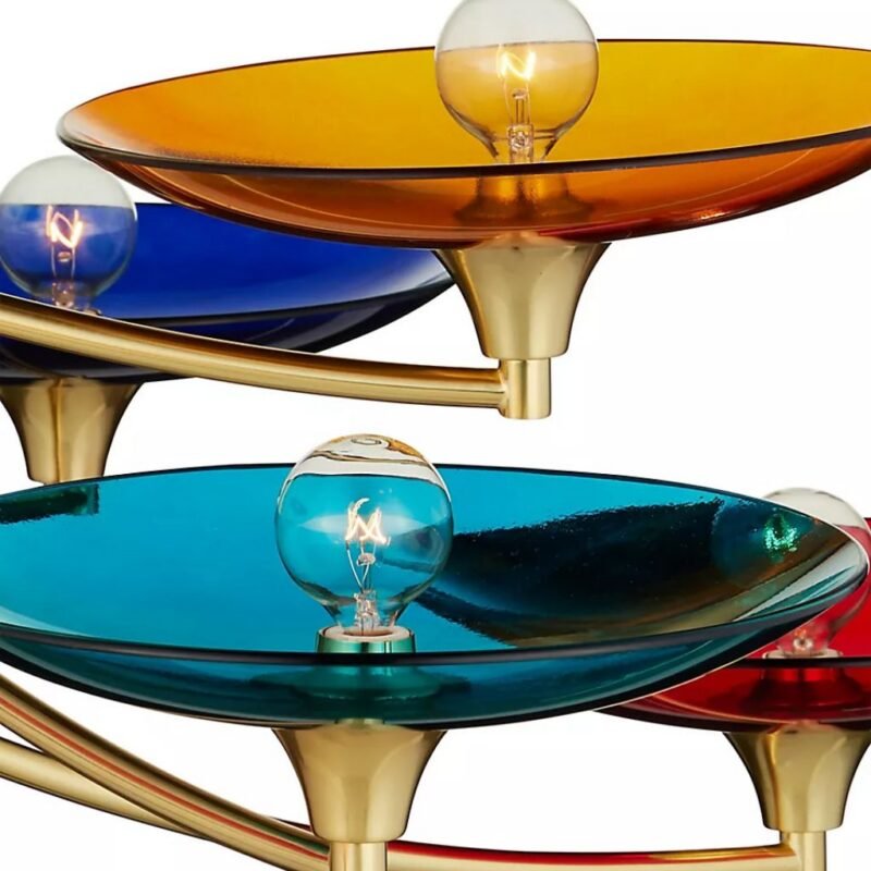VENETO LAYERED GLASS DISC CHANDELIER