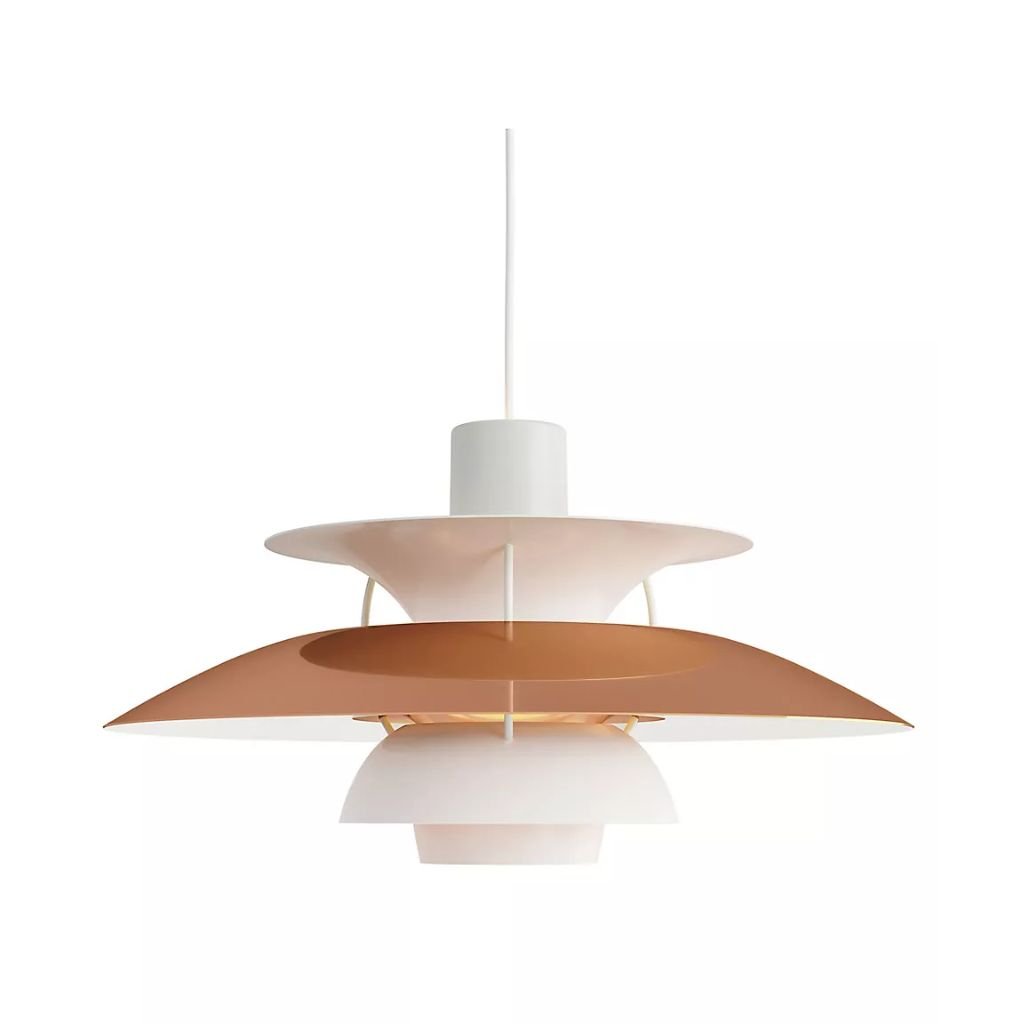 PH5 SPUN TIERED THREE SHADE METAL PENDANT LIGHT COPPER PH5 SPUN TIERED THREE SHADE METAL PENDANT LIGHT COPPER