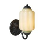 THE ELOISE GREEN GLASS SCALLOP WALL SCONCE