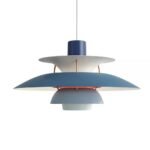 PH5 SPUN TIERED THREE SHADE PENDANT LIGHT BLUE