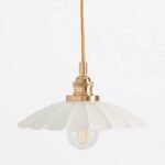 GRETA SCALLOPED METAL PENDANT LIGHT