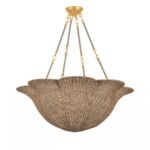 ARDONIA ABACA PETAL CHANDELIER