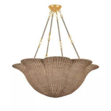 ARDONIA ABACA PETAL CHANDELIER