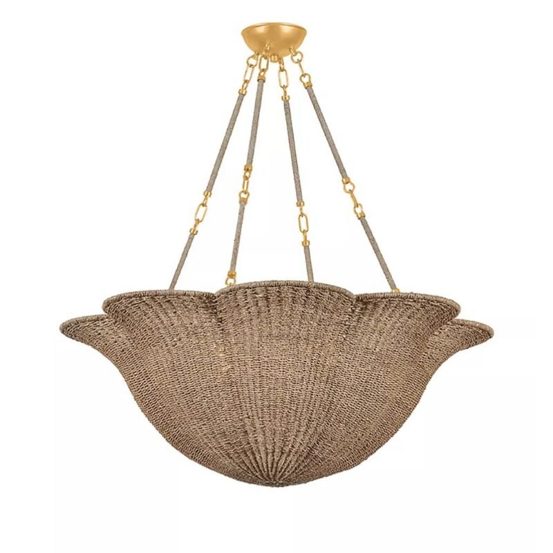 ARDONIA ABACA PETAL CHANDELIER