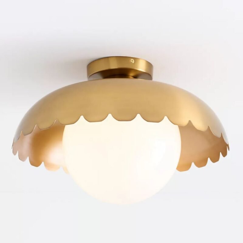 SIMONE SCALLOPED GLOBE FLUSH