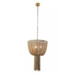 DRAPED BRASS CHAIN CHANDELIER