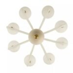 TEBALDI VENETIAN STYLE ETCHED GLASS CHANDELIER LIGHT