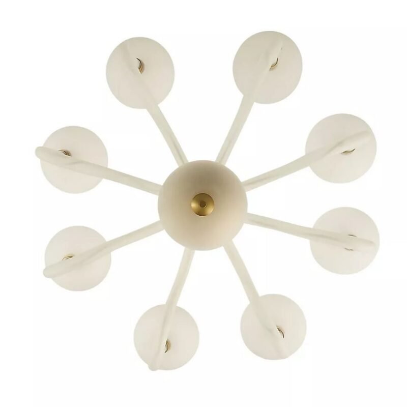TEBALDI VENETIAN STYLE ETCHED GLASS CHANDELIER LIGHT