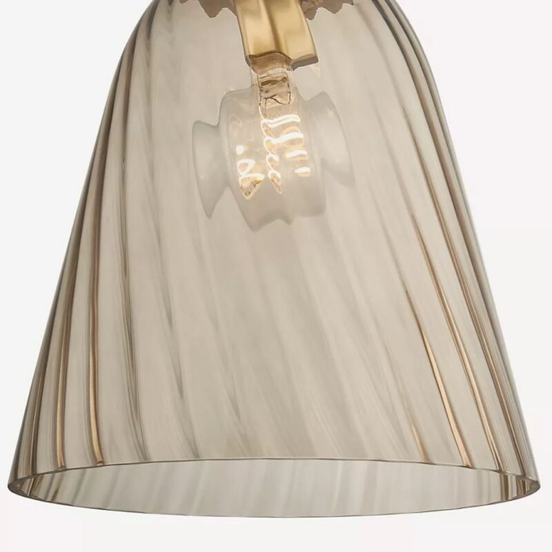 BLEECKER RIBBED ARTISAN GLASS PENDANT LIGHT