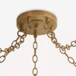 OMI CRACKLE CERAMIC BELL CHANDELIER LIGHT