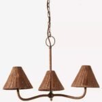 DELPHINE WICKER CEILING CHANDELIER