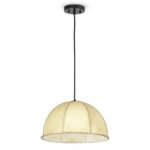 REGINA ANDREW STEVIE VELLUM PENDANT WITH LEATHER STITCH DETAIL