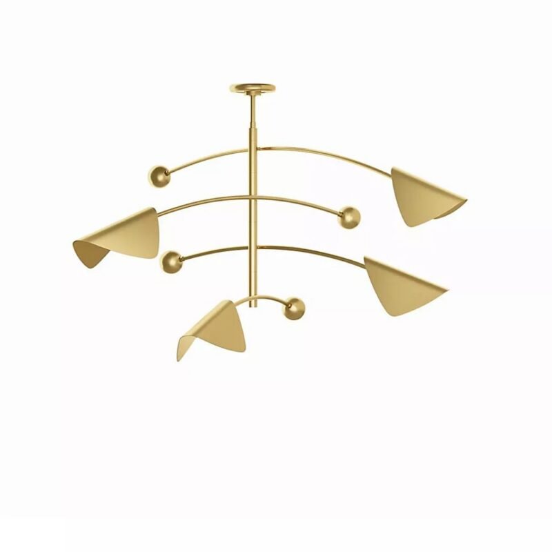 REGINA ANDREW ECLIPSE NATURAL BRASS CEILING CHANDELIER