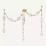 HUDSON VALLEY LIGHTING CORDA 12 LIGHT HAND BLOWN GLASS CHANDELIER