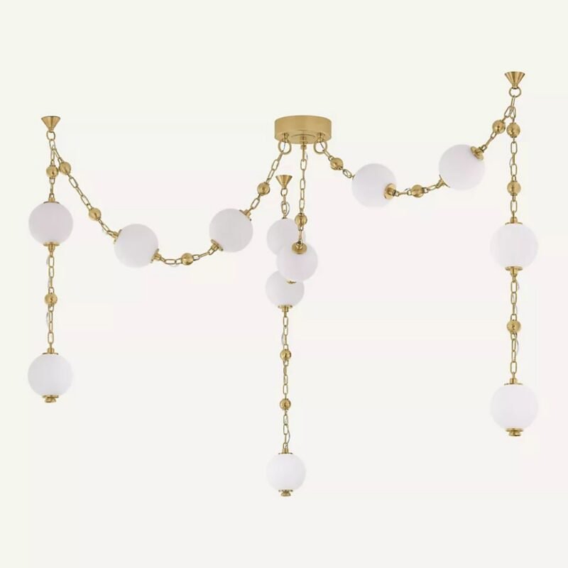 HUDSON VALLEY LIGHTING CORDA 12 LIGHT HAND BLOWN GLASS CHANDELIER
