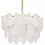 LEON GLAZED GLASS CEILING CHANDELIER