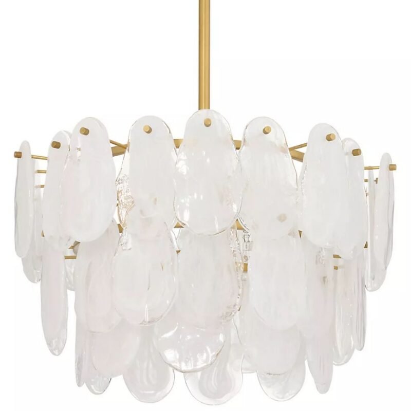 LEON GLAZED GLASS CEILING CHANDELIER