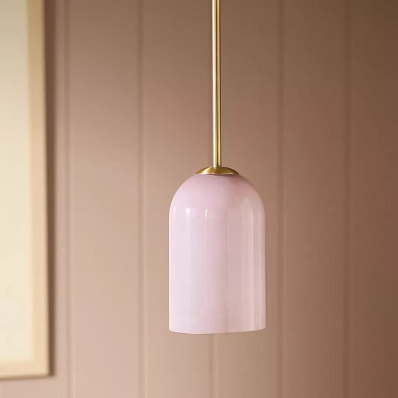PINK HOLT GLASS PENDANT LIGHT