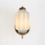 THE ELOISE BLUE GLASS BRASS WALL SCONCE