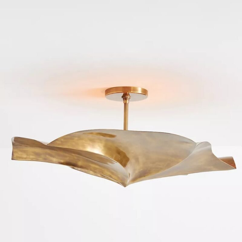 DANIELLA BRASS FLUSH MOUNT CEILING LIGHT