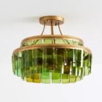 VINTNER GLASS SEMI FLUSH MOUNT CEILING LIGHT BY CURREY AND COMPANY