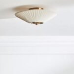 STEFANIE PLEATED SILK CEILING FLUSH MOUNT