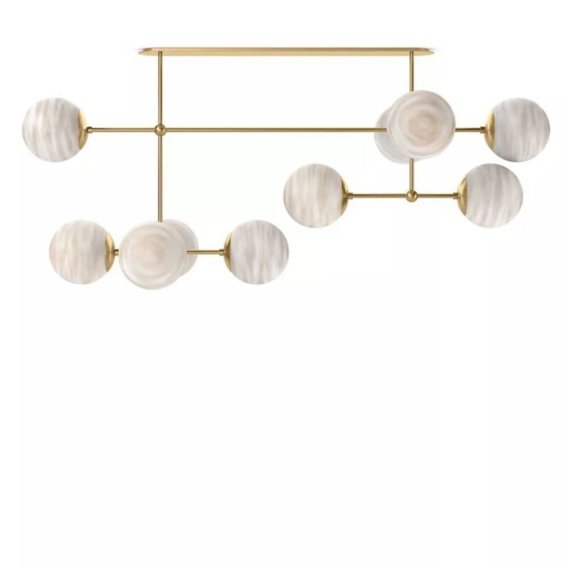 ARMSTRONG BRONZE LINEAR CHANDELIER LIGHT