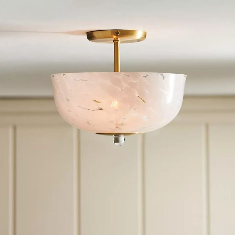 MARGUERITE DOTTED GLASS CEILING FLUSH MOUNT