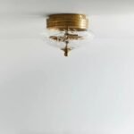 ARIELLA ETCHED GLASS CEILING FLUSH MOUNT