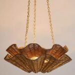 HAYWORTH RATTAN UPLIT CHANDELIER BY HUDSON VALLEY LIGHTING