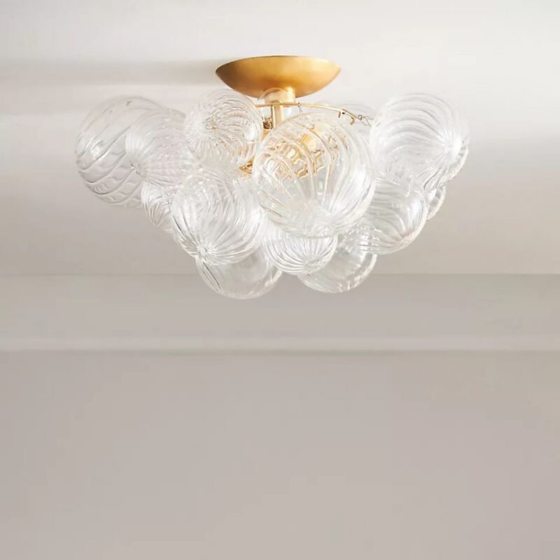 TALIA LARGE GLASS CEILING FLUSH MOUNT