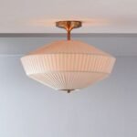 STEFANIE SILK SEMI FLUSH CEILING LIGHT