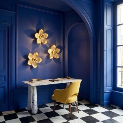 BLOOM GOLD FLOWER WALL LAMP