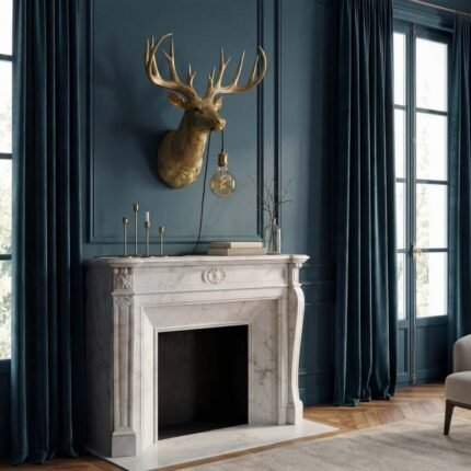 STAG HARRY WALL LIGHT WITH GOLD FINISH