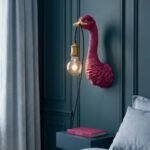 OSTRICH FRANZ JOSEF WALL LIGHT IN MAGENTA