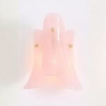 ANISA PINK TIERED PETAL GLASS WALL SCONCE