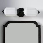 THE ELOISE WHITE GLASS VANITY WALL SCONCE