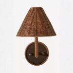 DELPHINE WICKER WALL SCONCE