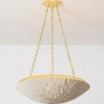 SUMMERSIDE COCO SHELL BOWL PENDANT | LAMPS WITH GOLD