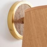 ABENI GRASSCLOTH WALL LIGHT WITH WOVEN DETAIL
