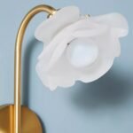 BLOSSOM GLASS FLOWER WALL LIGHT SCONCE