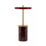 ASTERIA MOVE MARBLE MINI RECHARGEABLE CORDLESS TABLE LAMP RED