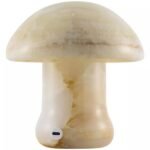 CAVIYA MARBLE MUSHROOM RECHARGEABLE CORDLESS TABLE LAMP